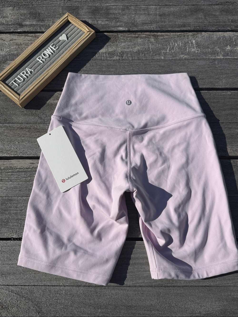 lululemon Align High-Rise Short 8" Pink Organza Size 6 NWT